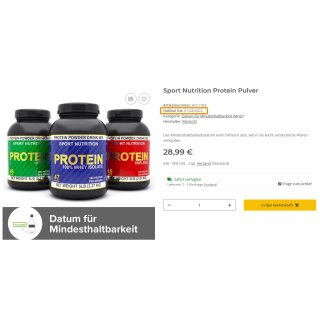 Sport Nutrition Protein Pulver